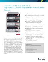 2230-30-3, 2230-30-6, 2230-60-3 High Power, 3-Channel Programmable Power Supplies - 1