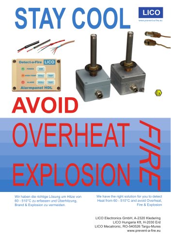 HDL, Heat DetectorLICO Safety switch to detect heat and prevent overheat and fire