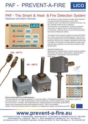 LICO PAF - Prevent a Fire