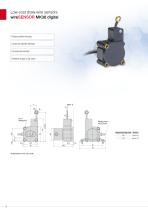 Draw-wire displacement sensors // wireSENSOR-8
