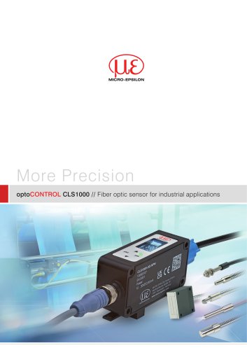 Fiber optic sensor for industrial applications // optoCONTROL CLS1000