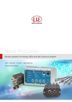 Sensor systems for testing LEDs and self-luminous objects-1
