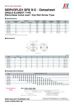 SFS Model datasheets - 3