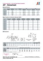 Speed change Pulleys P, AP, PL, PK, PF, L, U, T datasheets - 2