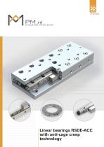 Linear bearings RSDE-ACC with anti-cage creep technology - 1