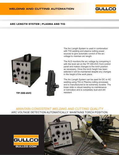 ARC LENGTH SYSTEM | PLASMA AND TIG