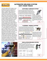 Reliable automation that improves quality and reduces costs in welding and cutting operations ALL POSITION - PRECIS E CONTROL - v ARIA b LE SPEE d WELDING AND CUTTING WELDING AND CUTTING CARRIAGE - KAT® FOR RIGID TRACK - 2