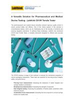 A Versatile Solution for Pharmaceutical and Medical Device Testing - Labthink C610H Tensile Tester