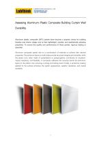 Assessing Aluminum-Plastic Composite Building Curtain Wall Durability - 1