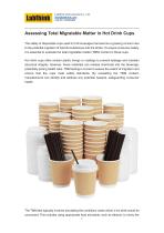 Assessing Total Migratable Matter in Hot Drink Cups - 1