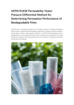 ASTM D1434 Permeability Tester- Pressure Differential Method for Determining Permeation Performance of Biodegradable Films-1