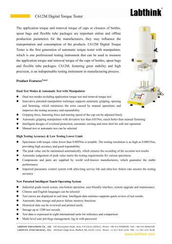 C612M Digitale Torque Tester