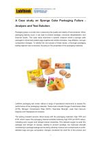 A Case study on Sponge Cake Packaging Failure -Analysis and Test Solution