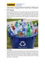Case Study: Oxygen Barrier Properties of PET Bottles Made of Recycled Material-1