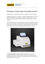 Challenges in Testing Oxygen Permeability of Bottles - 1