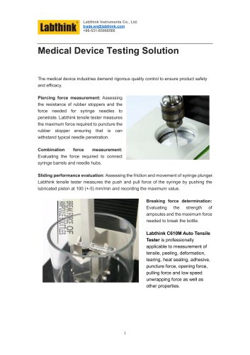 A Comprehensive Guide for Medical Device Testing