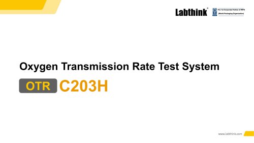 Equipment for Measuring the Oxygen Transmission Rate of Perforated Packaging Films