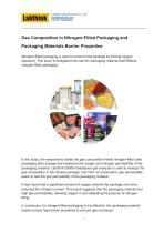 Gas Composition in Nitrogen-Filled Packaging and Packaging Materials Barrier Properties