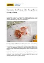 Guaranteeing Meat Products Safety Through Robust Packaging Testing - 1