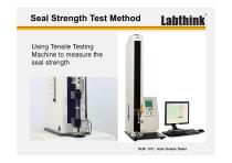 Heat Seal Parameters Determination of Flexible Polymer Film - 13