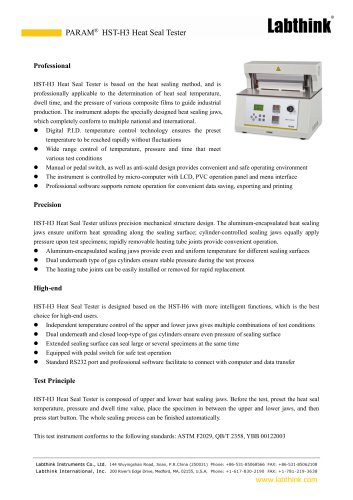 HST-H3 Heat Seal Tester