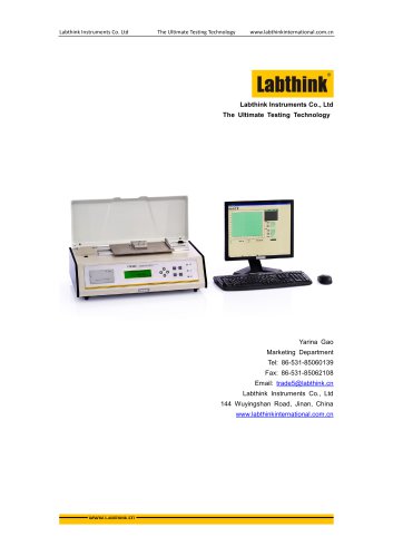 Labthink Coefficient of Friction tester to measure static and Kinetic COF of thin polymeric film