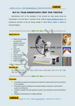 Labthink Elmendorf Tear Tester to Measure tearing strength and resistance of PE Films and Laminates - 1