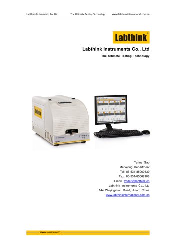 Labthink Oxygen permeability tester to measure oxygen transmission rate of thin polymeric film