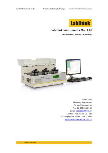 Labthink Oxygen Permeation Test Equipment to measure oxygen transmission rate (OTR) of PET film and Laminates