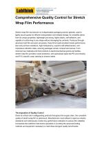 Labthink Unique Packaging Solution - Comprehensive Quality Control for Stretch Wrap Film Performance-1