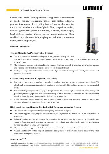Latex Gloves Puncture Resistance Measuring Instrument (2025)