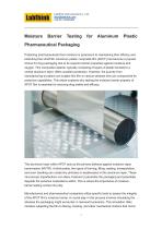 Moisture Barrier Testing for Aluminum Plastic Pharmaceutical Packaging-1