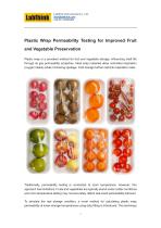 Plastic Wrap Permeability Testing for Improved Fruit and Vegetable Preservation - 1