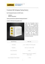 Test Packaging Performance for Preserving the Quality of Powdered Milk - 1