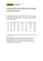 Testing Ointment Tubes Strength, Seal Integrity and Barrier Properties-1