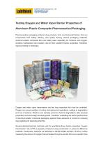 Testing Oxygen and Water Vapor Barrier Properties of Aluminum-Plastic Composite Pharmaceutical Packaging-1