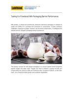 Testing Powdered Milk Packaging Barrier Performance - 1