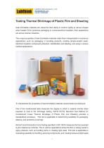 Testing Thermal Shrinkage of Plastic Film and Sheeting-1