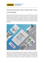 Thermal Sealing Strength Testing of Medical Plastic Vacuum Forming Packaging - 1