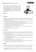 Thickness measurement of paper and plastic sheets