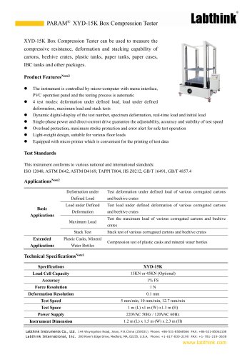 XYD-15K Box Compression Tester