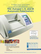 The Autopol ® I, II, and III Automatic Polarimeters - 1