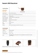 Sesam 800 Large 99 data sheet - 3