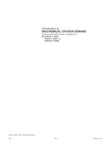 Introduction to Biochemical Oxygen Demand-1