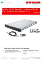 4-Slot 1HE PCIe Expansion EB4-1U x8 Gen2-1