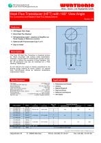 Heat Flux Transducer w.180° View Angle, Series CR - 1