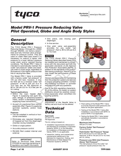 Model BFV-300/BFV-300C Butterfly Valve Grooved End