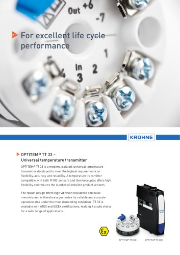 OPTITEMP TT 33 – Universal temperature transmitter