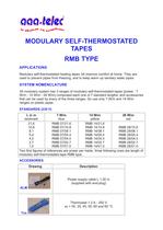 Modulary self-thermostated tapes RMB type - 1