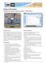 Charpy testing pendulum impact tester LabTest CHK 750J-I - 1